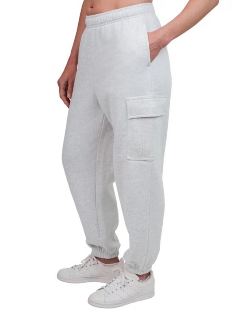 Tuff Athletics Cargo Joggers Heather Grey Size XS - Picture 5 of 11